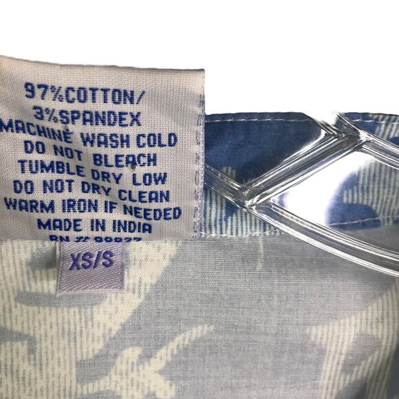 Pine Cone Hill Cover Up Womens XS/S Blue Fine Linens Cotton Tassels Dress Beach - Picture 10 of 10